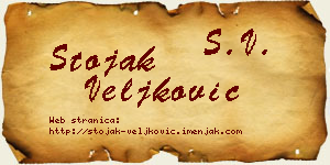 Stojak Veljković vizit kartica